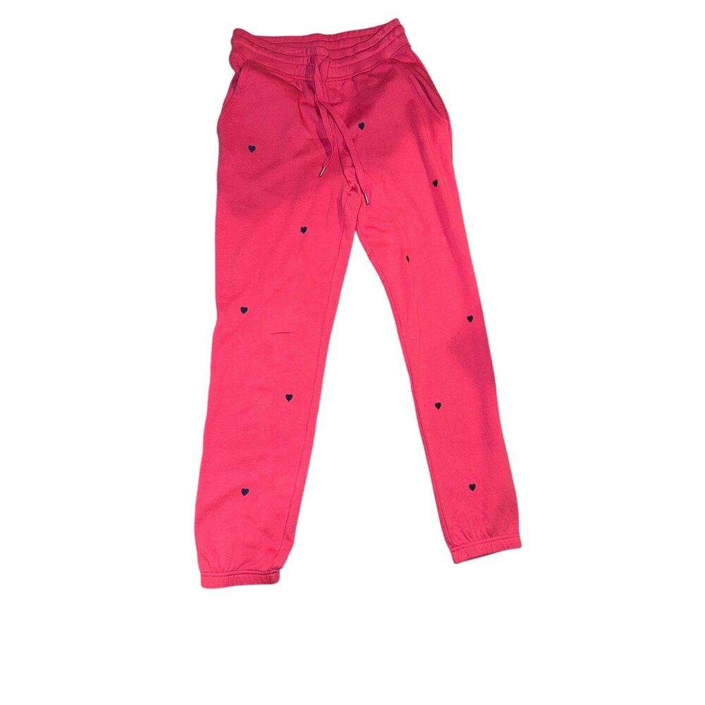 Rails Women’s Small Sweatpants- Pink with hearts